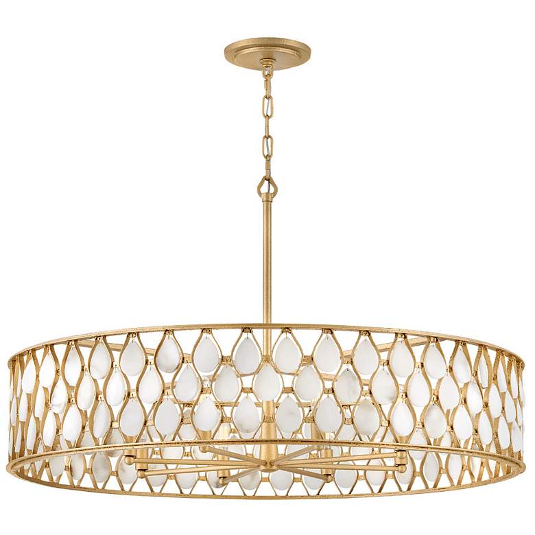 Image 5 Fredrick Ramond Foyer Estie Large Chandelier Piastra Gold more views