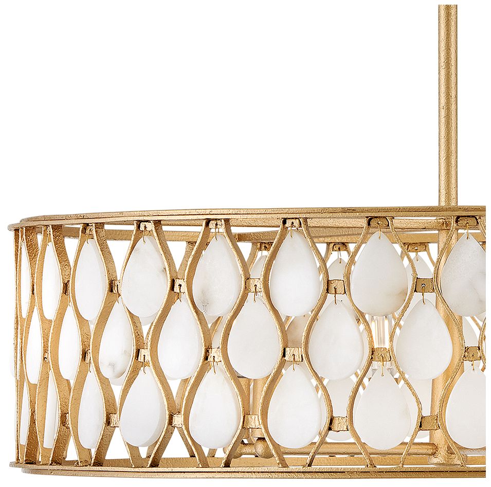 Fredrick Ramond Foyer Estie Medium Chandelier Piastra Gold