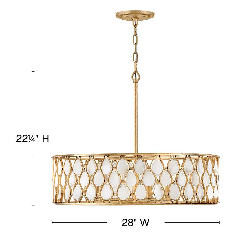 Image 3 Fredrick Ramond Foyer Estie Medium Chandelier Piastra Gold more views