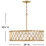3_Fredrick Ramond Foyer Estie Medium Chandelier Piastra Gold more views