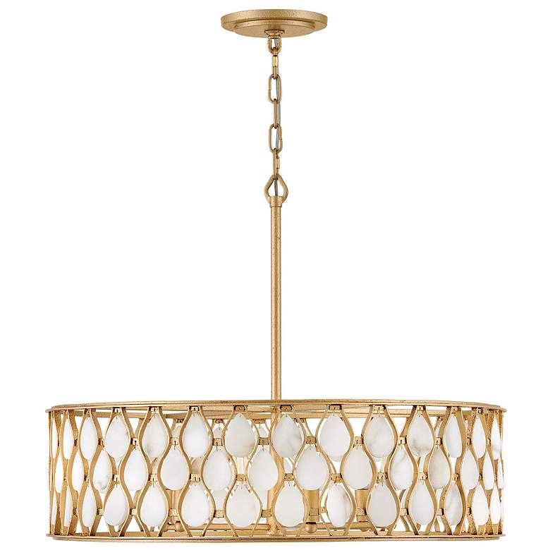 Image 4 Fredrick Ramond Foyer Estie Medium Chandelier Piastra Gold more views