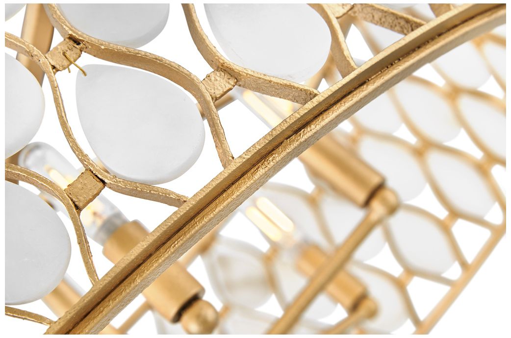 Fredrick Ramond Foyer Estie Medium Chandelier Piastra Gold