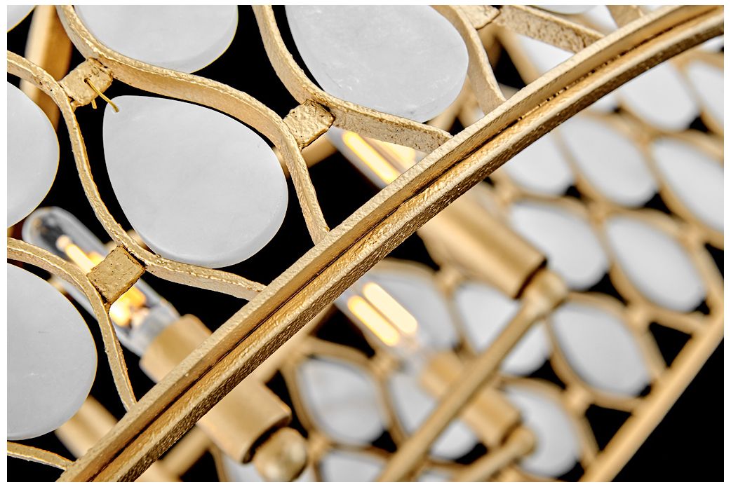 Fredrick Ramond Foyer Estie Medium Chandelier Piastra Gold