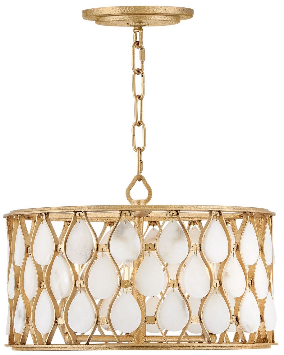 Thumbnail1 of Fredrick Ramond Foyer Estie Medium Convertible Semi Flush 16" Piastra Gold