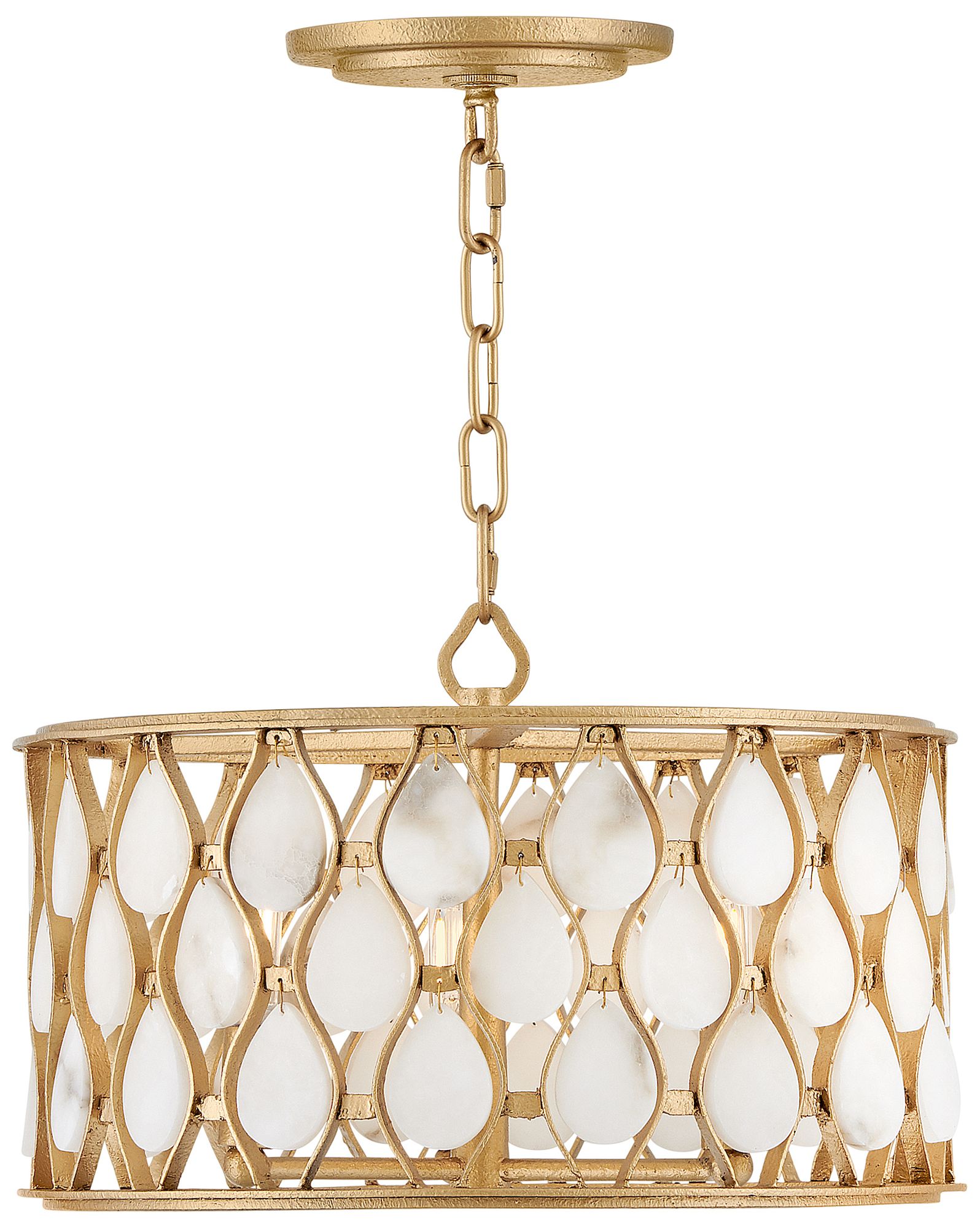 Thumbnail2 of Fredrick Ramond Foyer Estie Medium Convertible Semi Flush 16" Piastra Gold more views