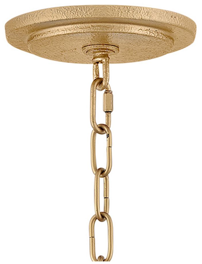 Fredrick Ramond Foyer Estie Medium Convertible Semi Flush 16" Piastra Gold