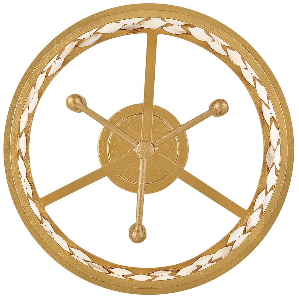 Fredrick Ramond Foyer Estie Medium Convertible Semi Flush 16" Piastra Gold