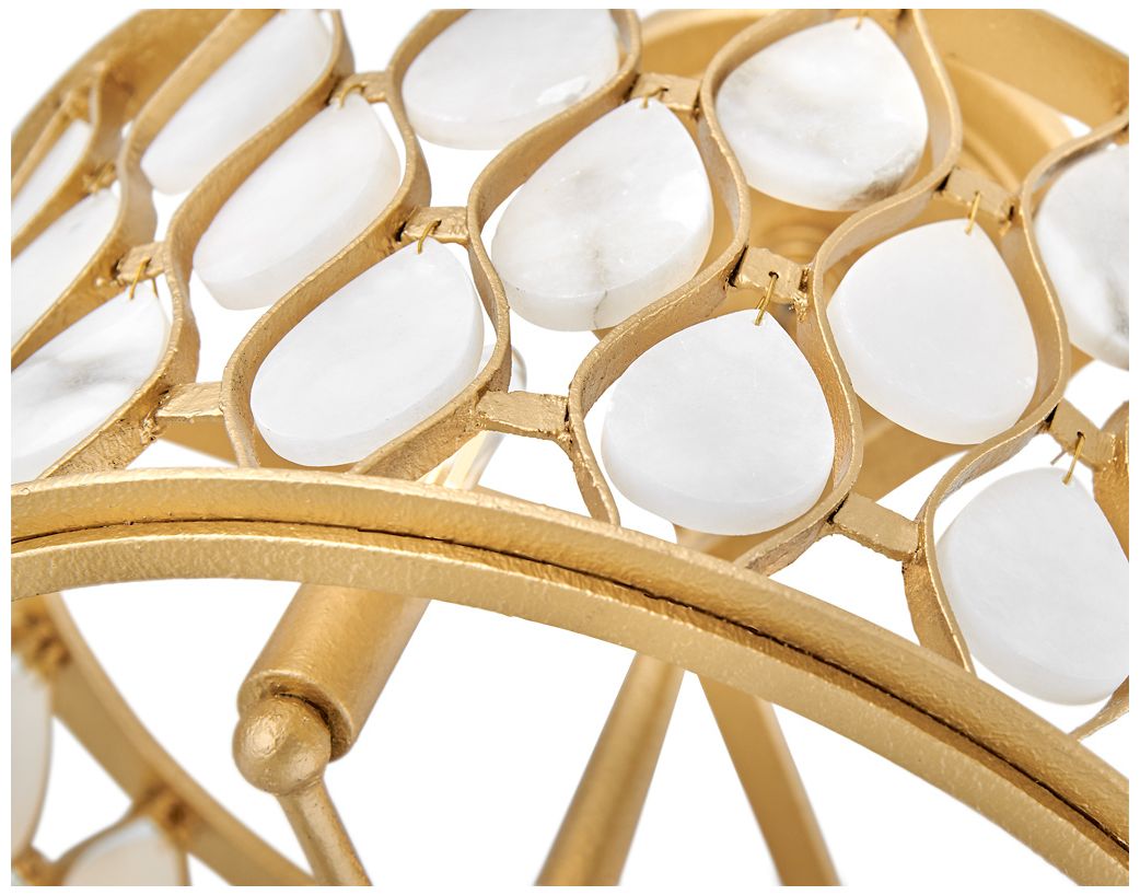 Fredrick Ramond Foyer Estie Medium Convertible Semi Flush 16" Piastra Gold