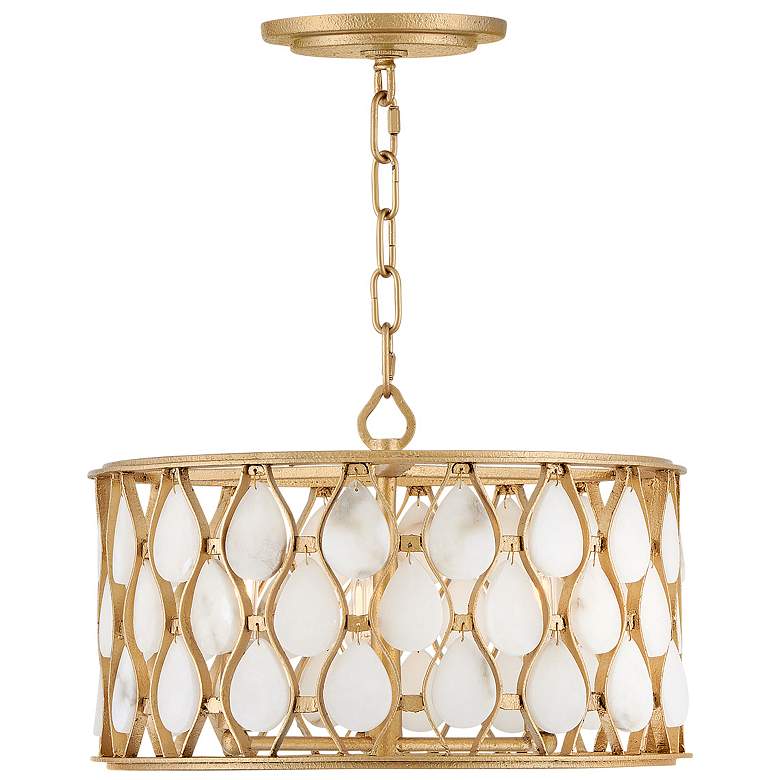 Image 1 Fredrick Ramond Foyer Estie Medium Semi-Flush Mount Piastra Gold