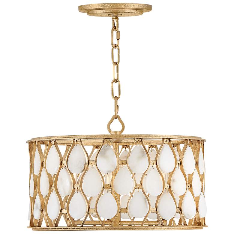 Image 2 Fredrick Ramond Foyer Estie Medium Semi-Flush Mount Piastra Gold more views