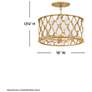 3_Fredrick Ramond Foyer Estie Medium Semi-Flush Mount Piastra Gold more views