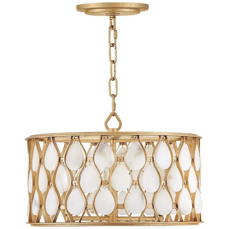 Image 4 Fredrick Ramond Foyer Estie Medium Semi-Flush Mount Piastra Gold more views