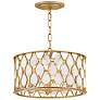 5_Fredrick Ramond Foyer Estie Medium Semi-Flush Mount Piastra Gold more views