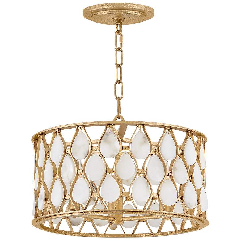 Image 6 Fredrick Ramond Foyer Estie Medium Semi-Flush Mount Piastra Gold more views
