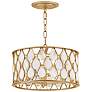 6_Fredrick Ramond Foyer Estie Medium Semi-Flush Mount Piastra Gold more views