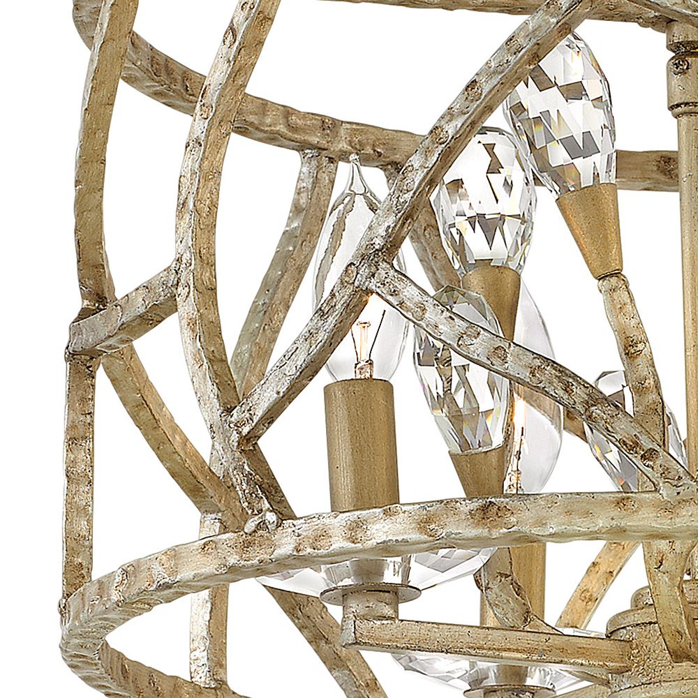 Image 4 Fredrick Ramond Foyer Eve Medium Convertible Flush Mount 16" Champagne Gold more views