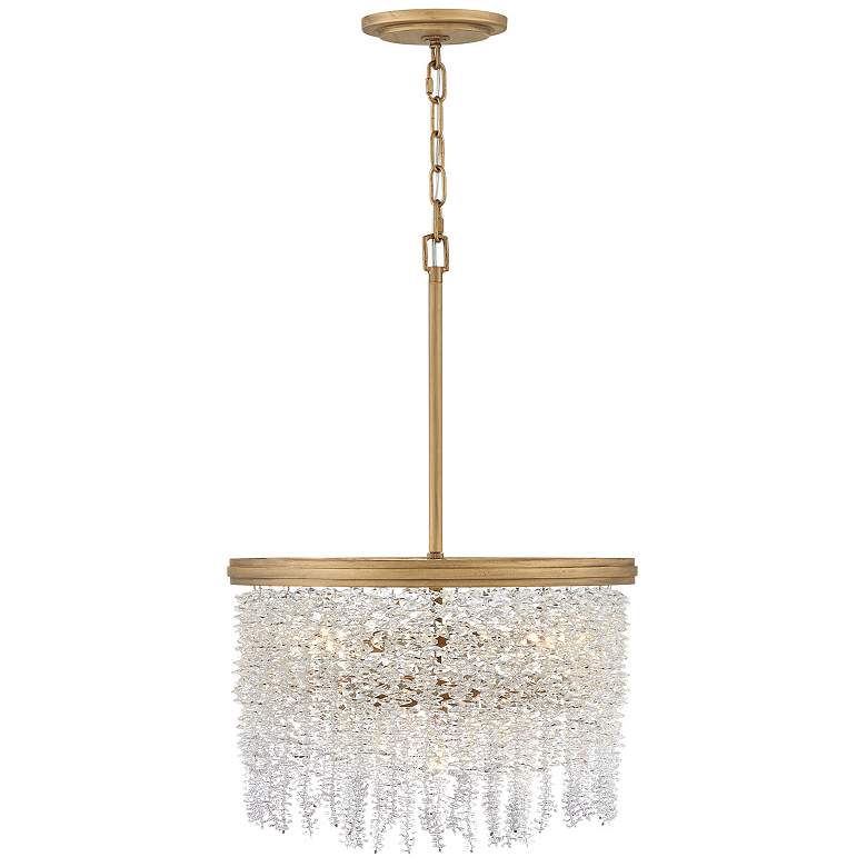 Image 1 Fredrick Ramond Foyer Rubina Medium Semi-Flush Mount Burnished Gold