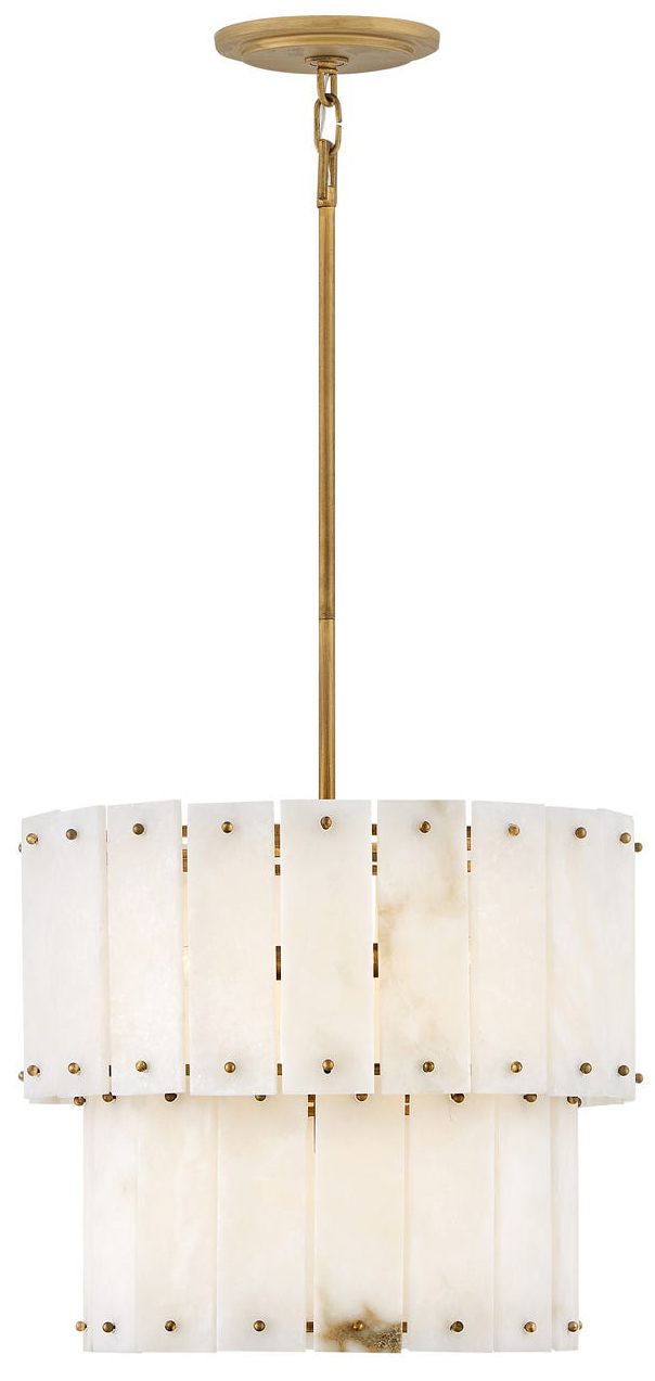 Fredrick Ramond Foyer Simone Convertible Semi Flush 17" Burnished Gold