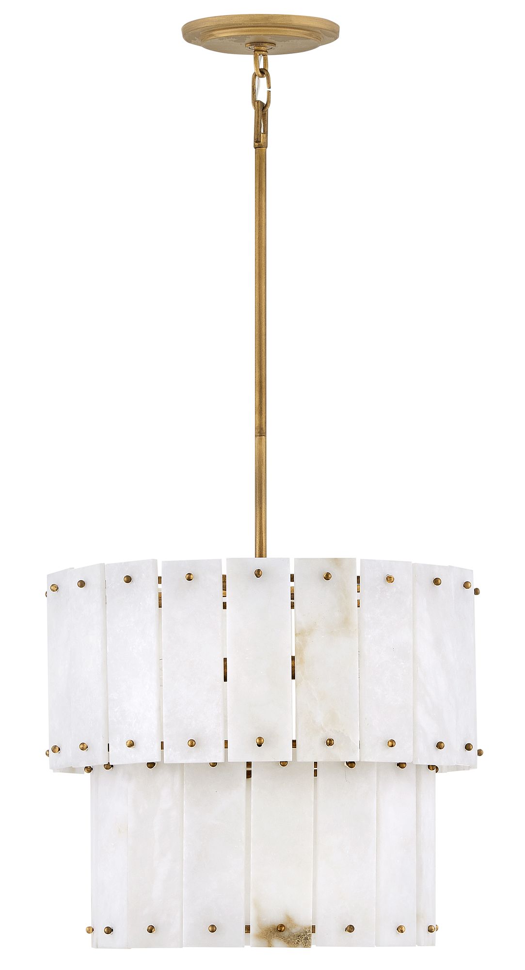 Image 5 Fredrick Ramond Foyer Simone Convertible Semi Flush 17" Burnished Gold more views