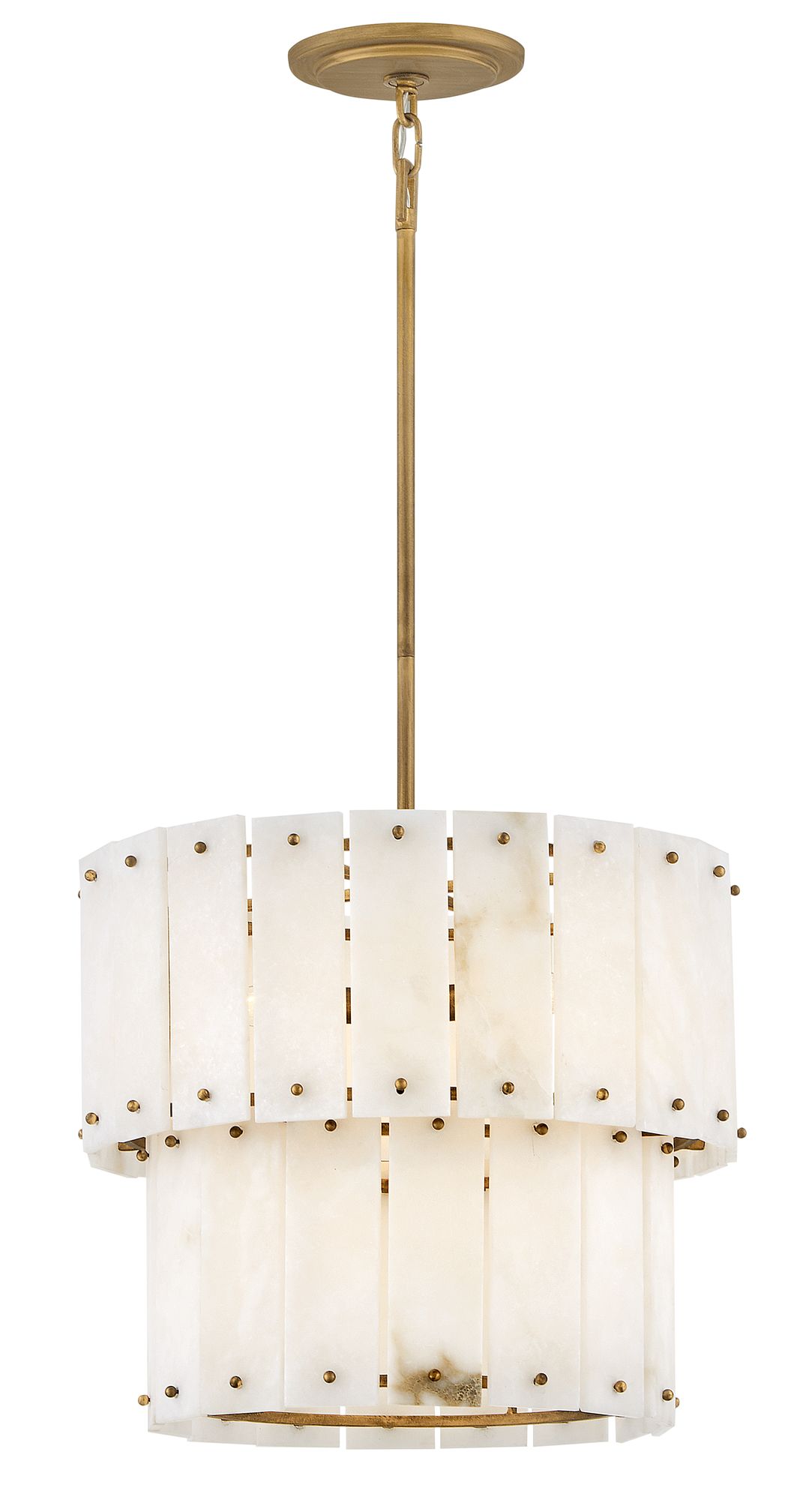 Image 6 Fredrick Ramond Foyer Simone Convertible Semi Flush 17" Burnished Gold more views