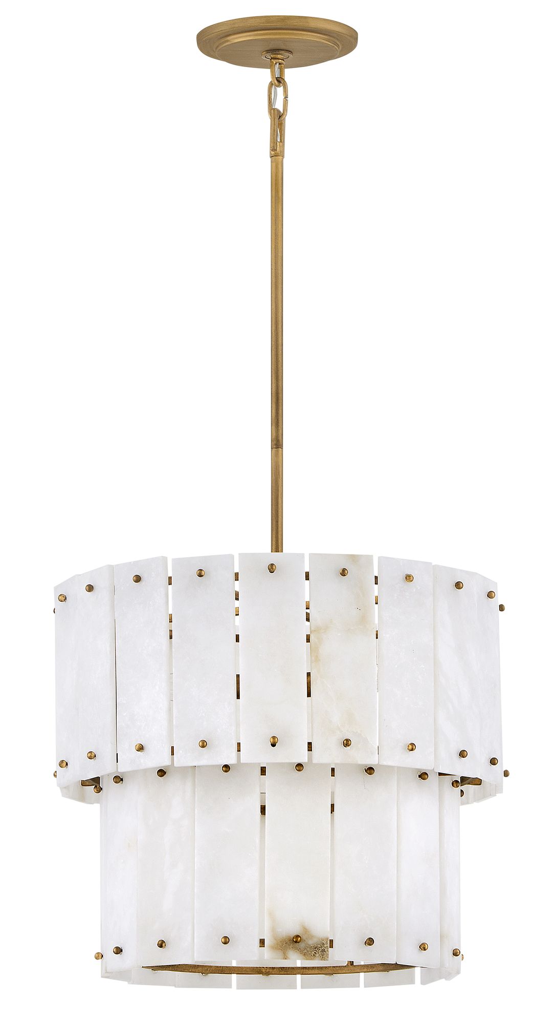 Image 7 Fredrick Ramond Foyer Simone Convertible Semi Flush 17" Burnished Gold more views