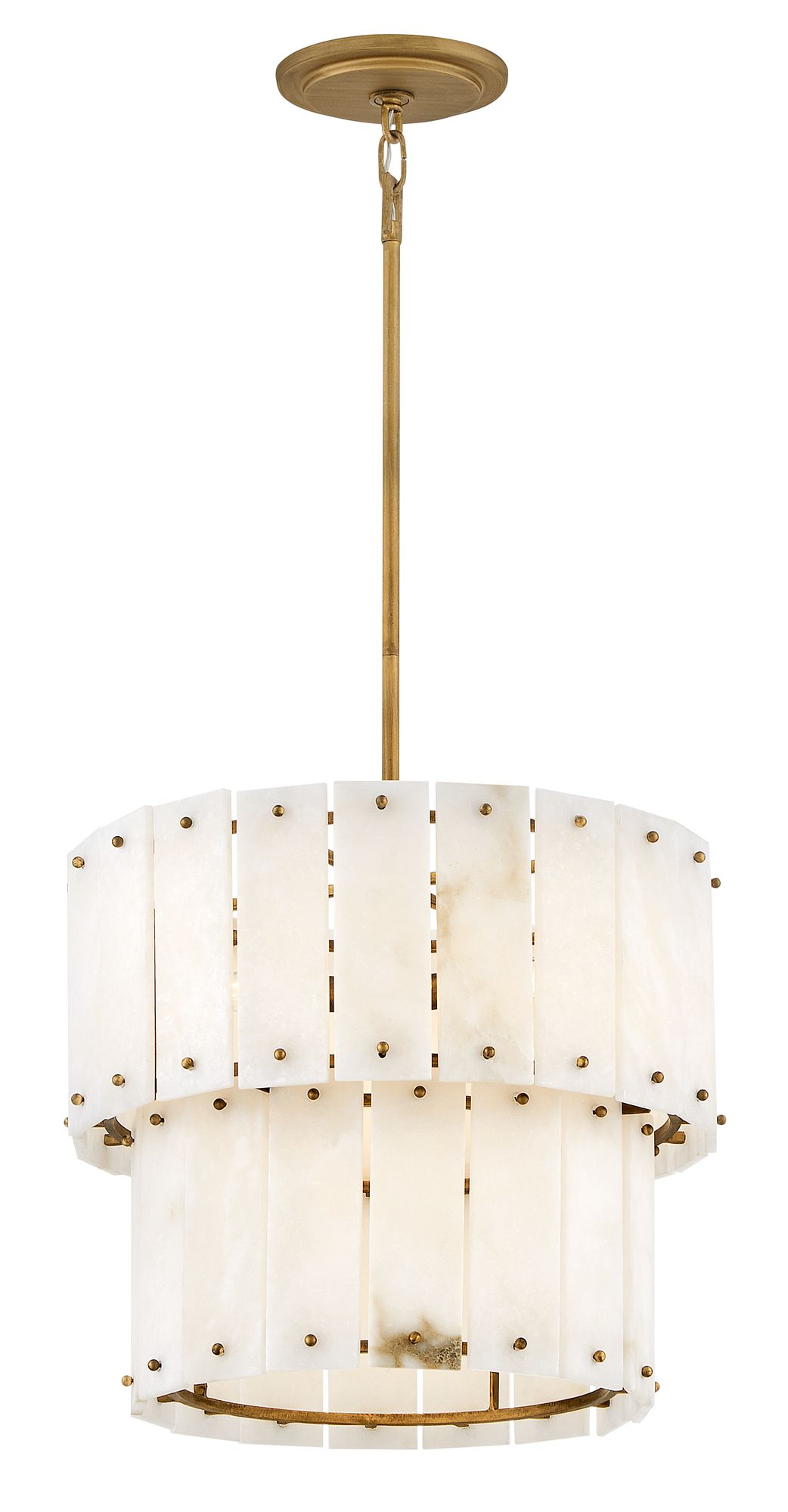 Fredrick Ramond Foyer Simone Convertible Semi Flush 17" Burnished Gold