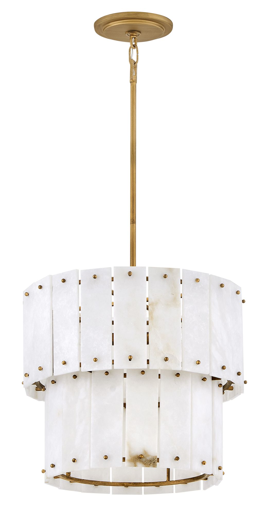 Fredrick Ramond Foyer Simone Convertible Semi Flush 17" Burnished Gold