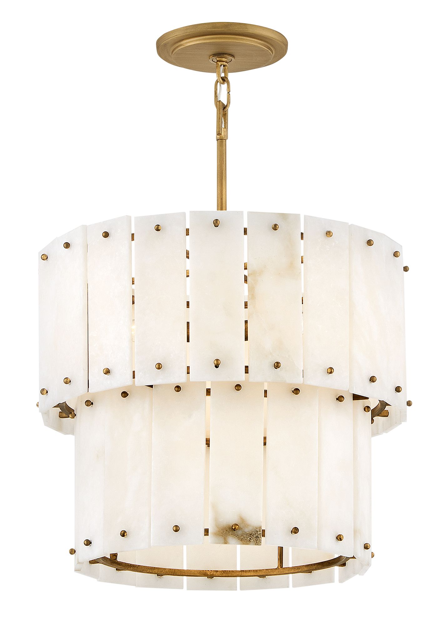 Fredrick Ramond Foyer Simone Convertible Semi Flush 17" Burnished Gold