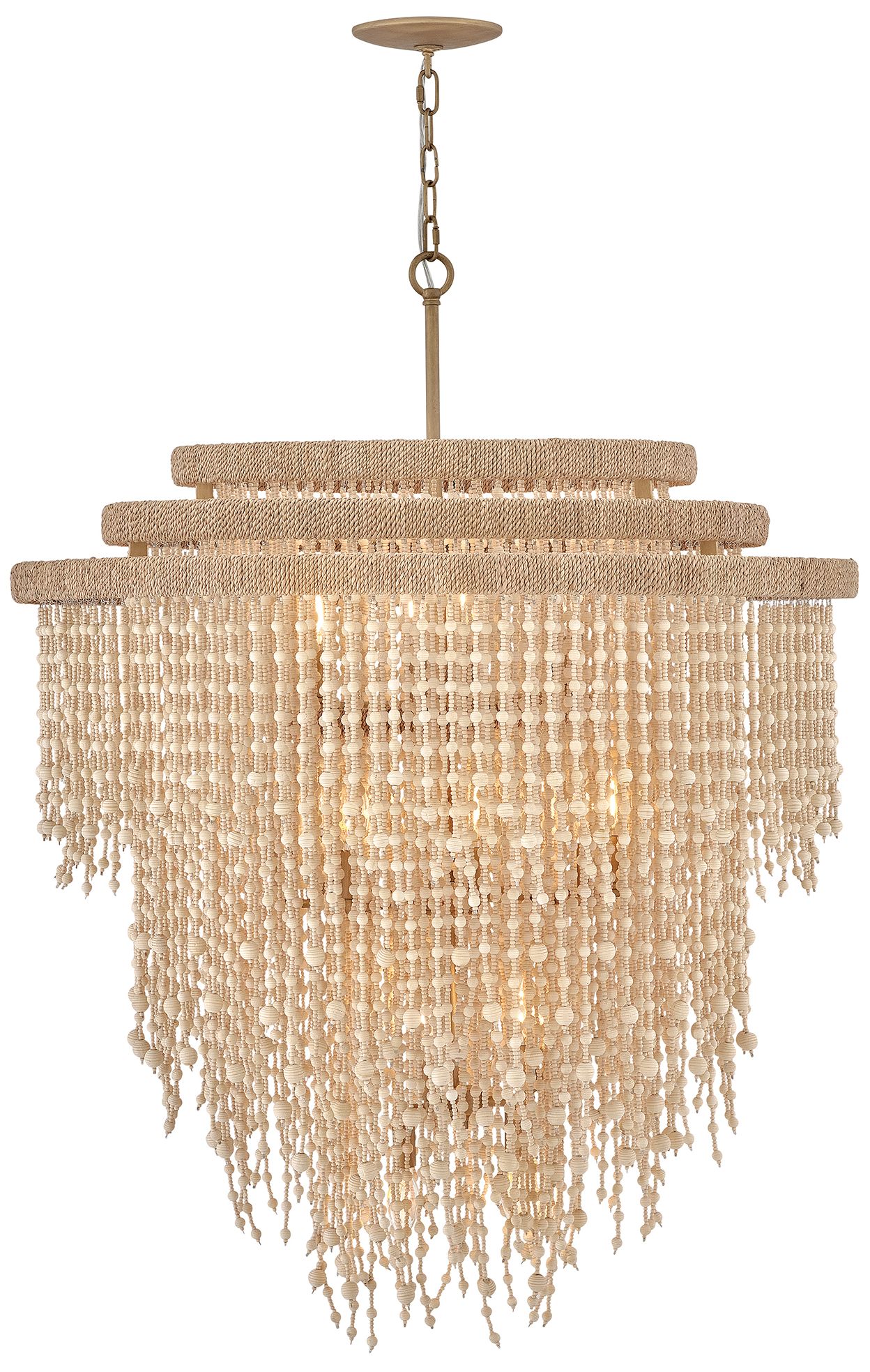 Fredrick Ramond Freya Large Chandelier 36.25" Burnished Gold