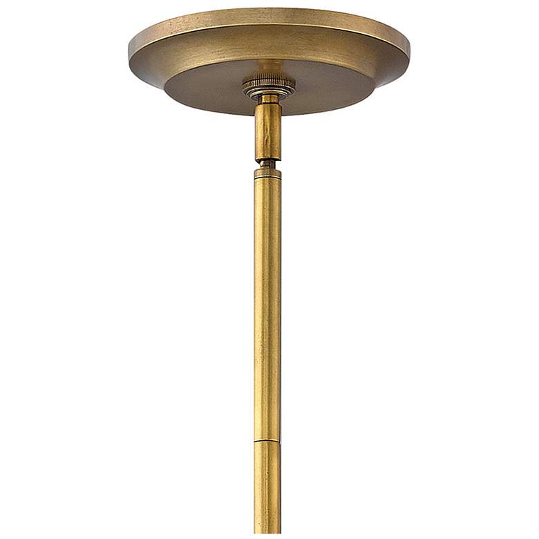 Image 6 Fredrick Ramond Gigi 26" Wide Black and Brass Modern Drum Pendant more views