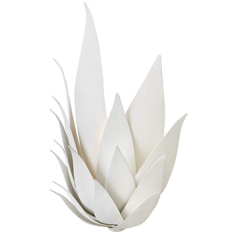 Image 6 Fredrick Ramond Interior Agave Large 2 Light Sconce 12.5" Textured Pla more views