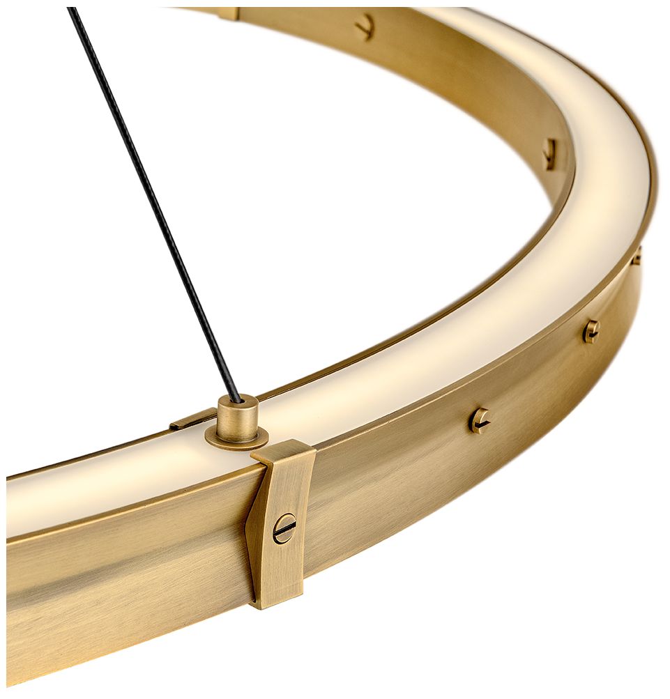 Image 3 Fredrick Ramond Interior Althea Extra Large Chandelier 53" Lacquered Brass more views