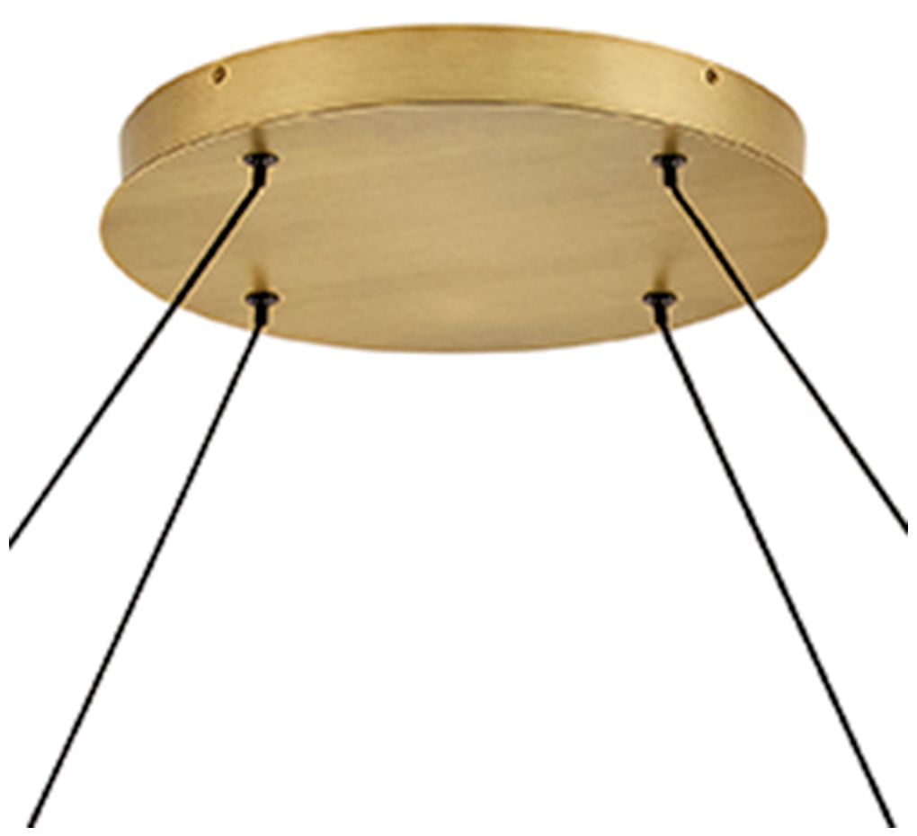 Image 6 Fredrick Ramond Interior Althea Extra Large Chandelier 53" Lacquered Brass more views