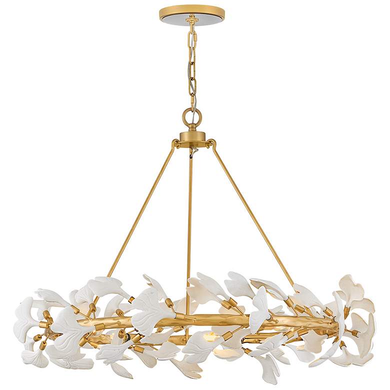 Image 1 Fredrick Ramond Interior Audra Large Ring Chandelier 36" Deluxe Gold