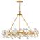 Fredrick Ramond Interior Audra Large Ring Chandelier 36" Deluxe Gold