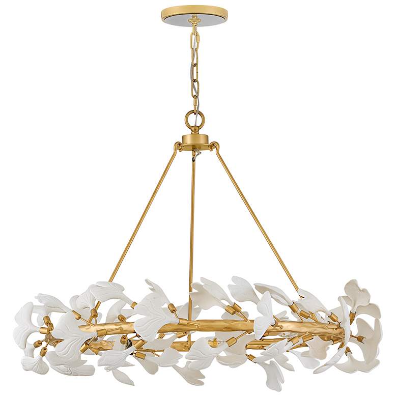 Image 2 Fredrick Ramond Interior Audra Large Ring Chandelier 36" Deluxe Gold more views
