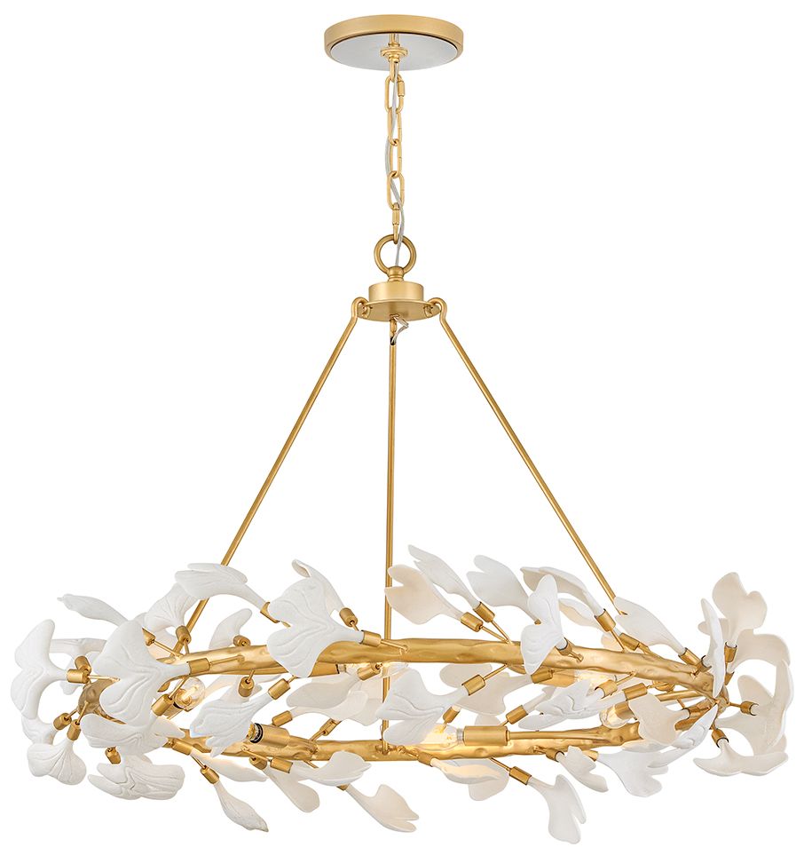 Fredrick Ramond Interior Audra Large Ring Chandelier 36" Deluxe Gold