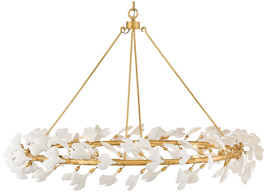 Image 3 Fredrick Ramond Interior Audra Large Ring Chandelier 48" Deluxe Gold more views