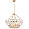 Fredrick Ramond Interior Azalea Large Chandelier 36" Distressed Brass