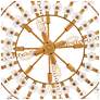 6_Fredrick Ramond Interior Azalea Large Chandelier 36" Distressed Brass more views