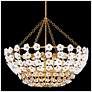 7_Fredrick Ramond Interior Azalea Large Chandelier 36" Distressed Brass more views