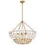 Fredrick Ramond Interior Azalea Large Chandelier 36" Distressed Brass