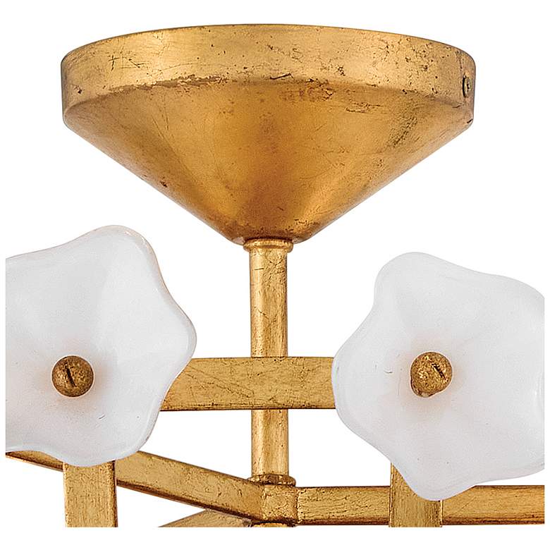 Image 4 Fredrick Ramond Interior Azalea Medium Semi-Flush 20.25" Distressed Br more views