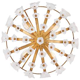 Image5 of Fredrick Ramond Interior Azalea Medium Semi-Flush 20.25" Distressed Br more views