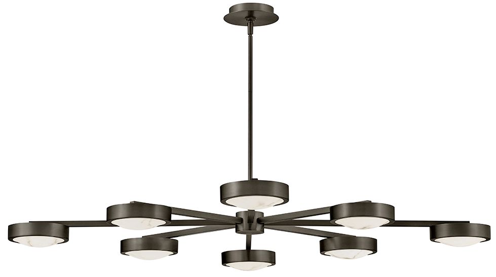 Image 2 Fredrick Ramond Interior Cava Large Convertible Semi Flush 50" Black O more views