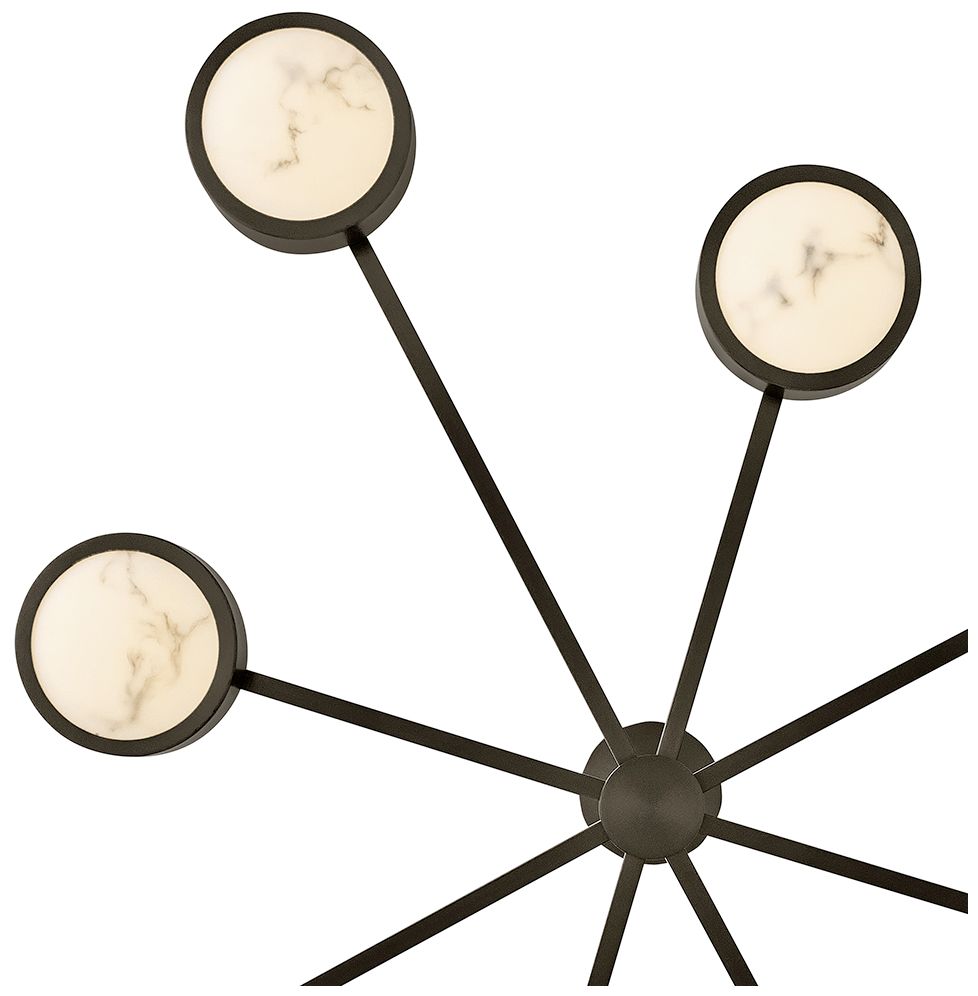 Image 4 Fredrick Ramond Interior Cava Large Convertible Semi Flush 50" Black O more views