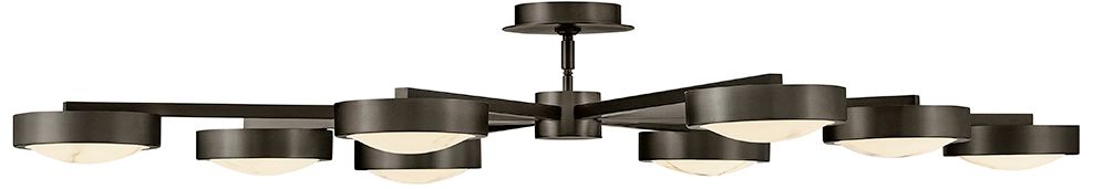 Image 5 Fredrick Ramond Interior Cava Large Convertible Semi Flush 50" Black O more views