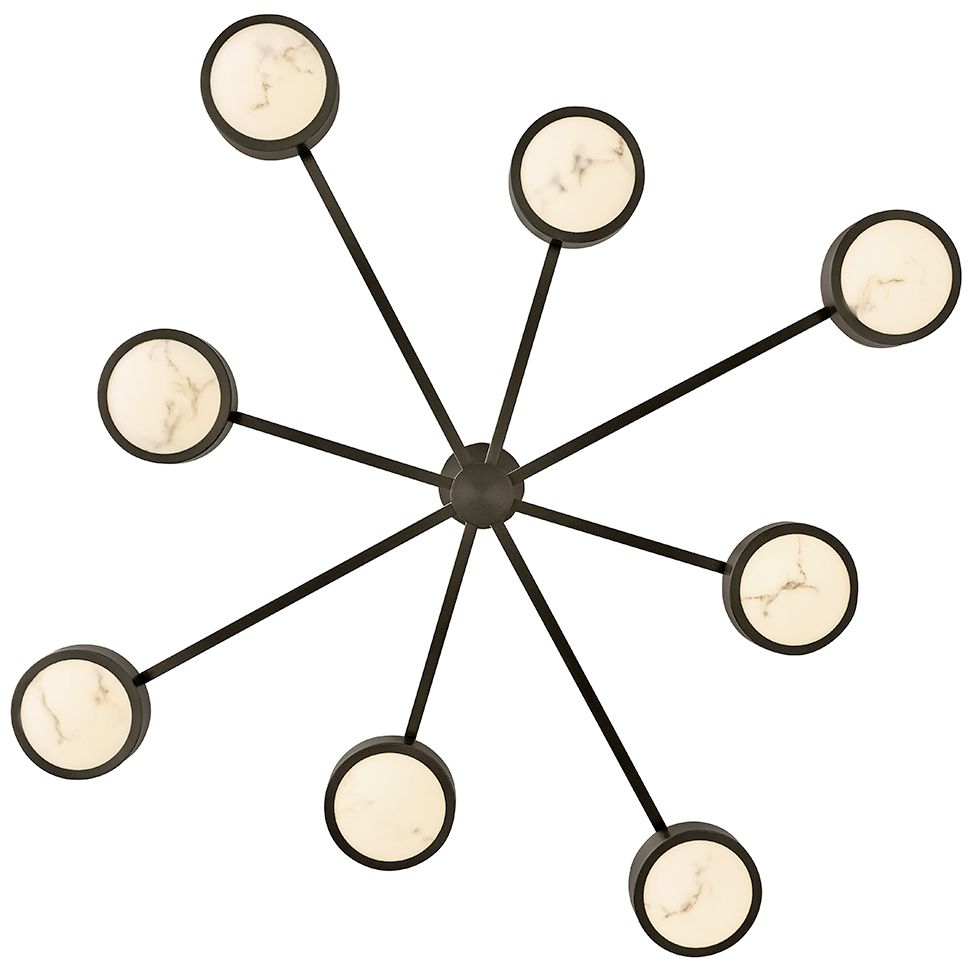 Image 6 Fredrick Ramond Interior Cava Large Convertible Semi Flush 50" Black O more views