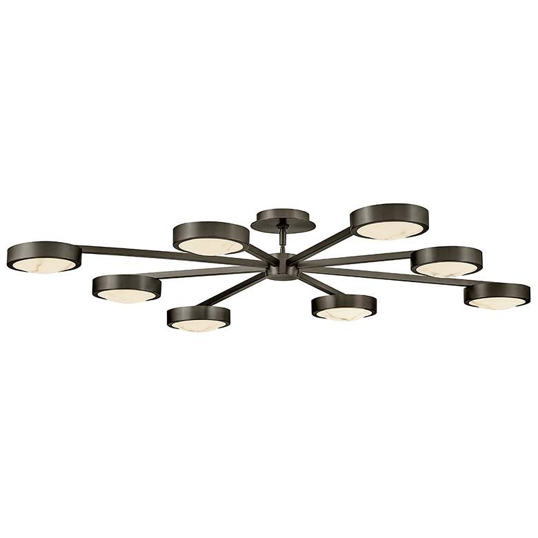 Image 7 Fredrick Ramond Interior Cava Large Convertible Semi Flush 50" Black O more views