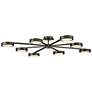 7_Fredrick Ramond Interior Cava Large Convertible Semi Flush 50" Black O more views